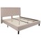 Flash Furniture King Size Beige Fabric Platform Bed with Mattress SL-BM10-20-GG - alternate 9